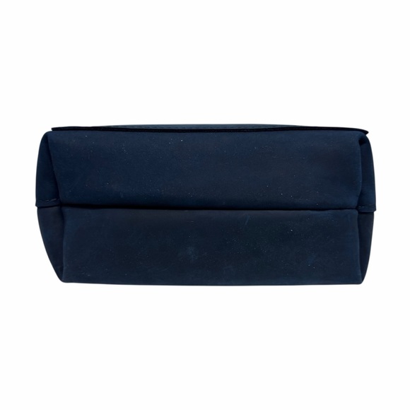 Portland Square Solid Blue Leather Handbag - Picture 5 of 8